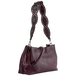 Sam & Hadley Triple Compartment Riveted Strap Crossbody