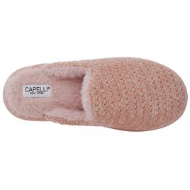Womens Capelli New York Chenille Scuff Slippers with Lurex