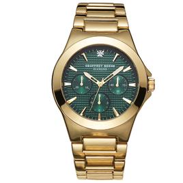 Mens Geoffrey Beene Gold-Tone Textured Dial Watch - GBA0032GD