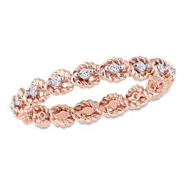 Diamond Classics(tm) 10kt. Rose Gold 1/6ct. Diamond Twist Ring