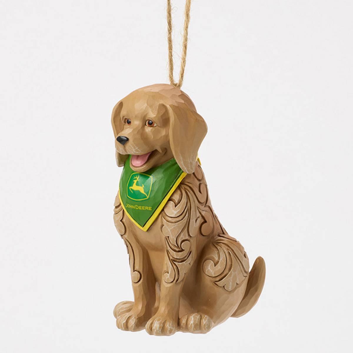 Jim Shore Heartwood Creek Dog Wearing Bandana Christmas Ornament