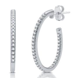 Nova Star(R) 1/2ctw.Lab Grown Diamond Inside Out Hoop Earrings