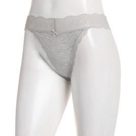 Womens Rene Rofe Waist No Time Thong Panties 126658-HGRY