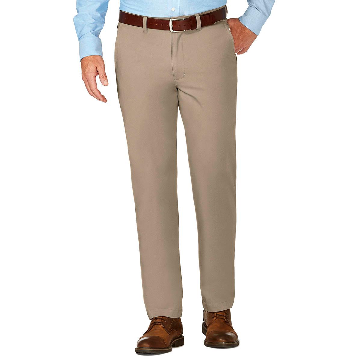 Mens Haggar(R) Premium No Iron Flat Front Pants