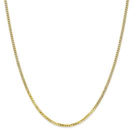 Unisex Gold Classics(tm)10kt 2.2mm 16in. Beveled Curb Chain Necklace