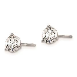 Pure Fire 14kt. White Gold Screwback 1ctw. Diamond Stud Earrings