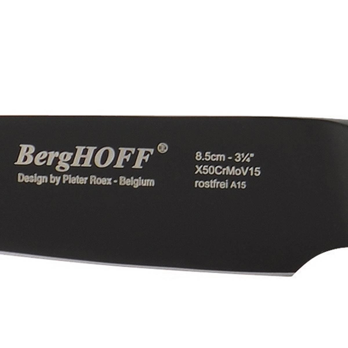 BergHOFF Ron Stainless Steel 3.25in. Black Paring Knife