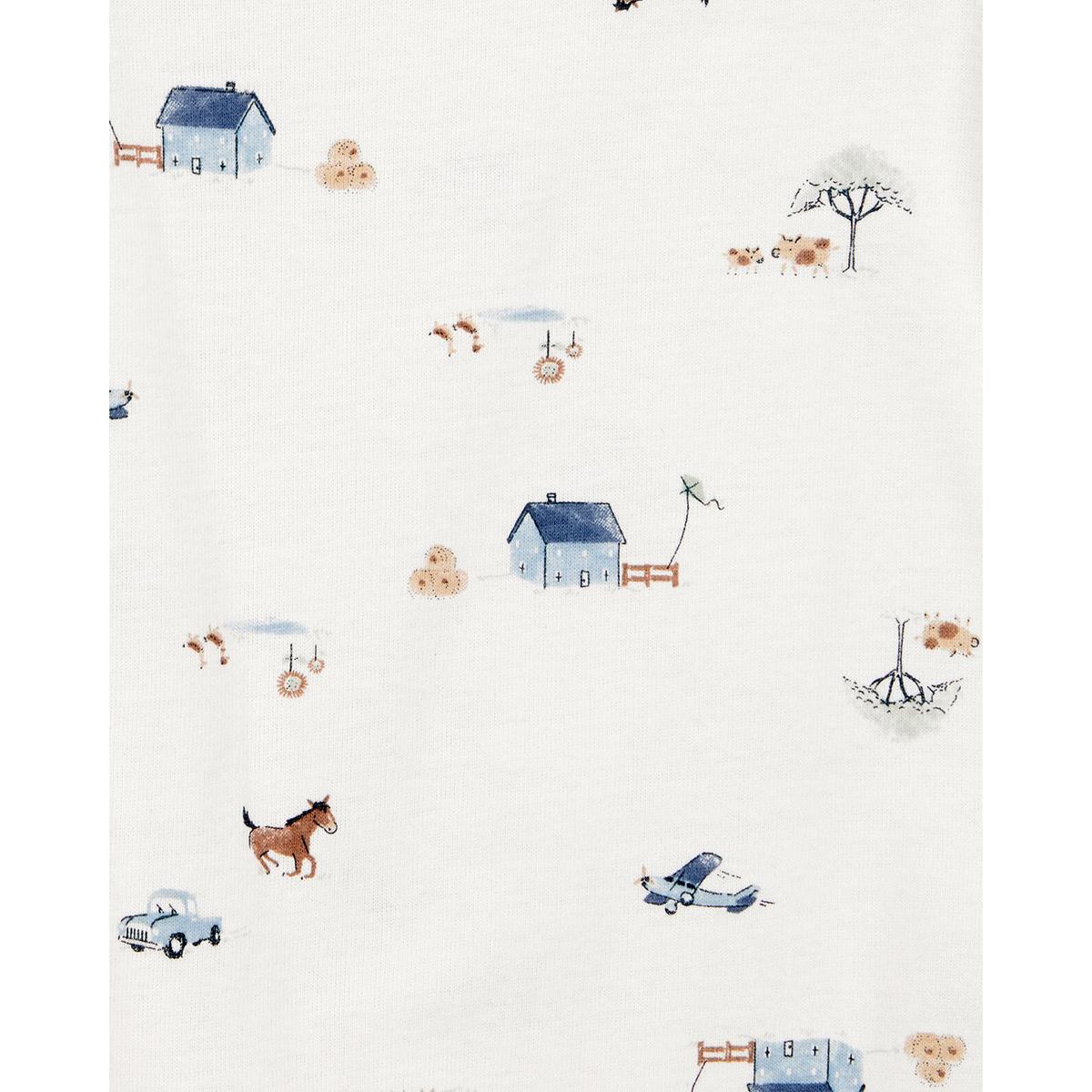 Baby Boy (NB-12M) Carter''s® 3pc. Wild & Free Barn Cardigan Set