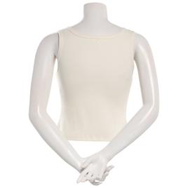 Juniors No Comment Center Beaded Applique Rib Tank