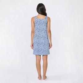 Womens René Rofé Sleeveless Ditsy Floral Lace Trim Henley Chemise