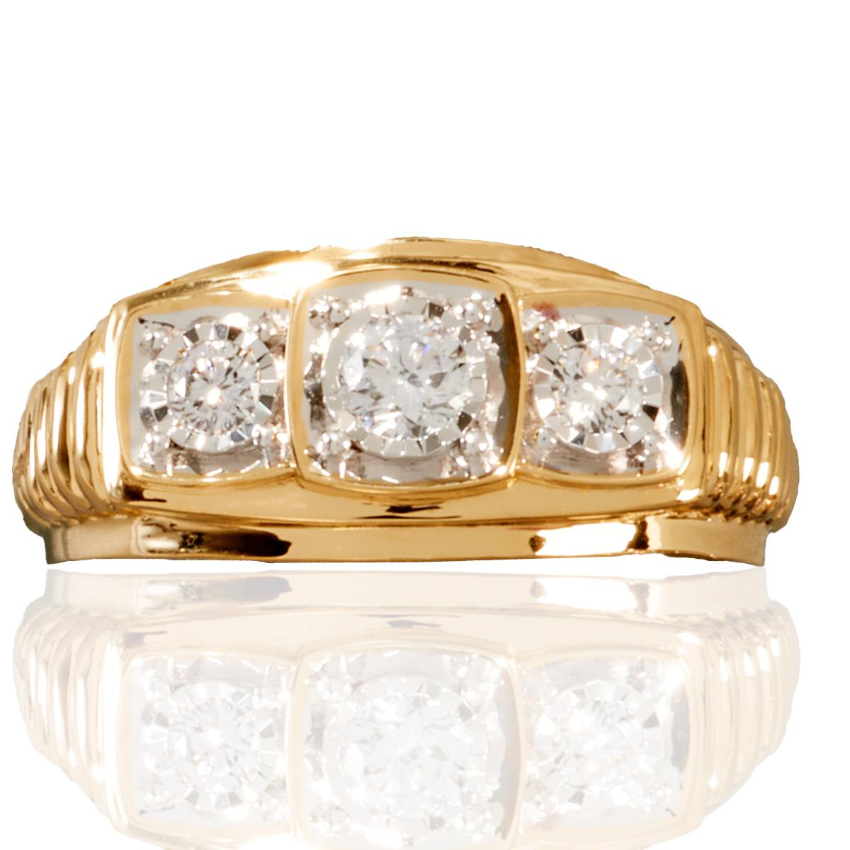 Mens Nova Star(R) Forged 1/2ctw. Lab Grown Diamond Ring