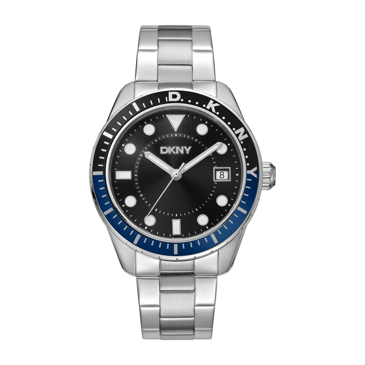 Mens DKNY Crosby Sport Black Dial Bracelet Watch - DK1G050M0055
