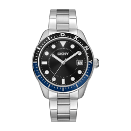 Mens DKNY Crosby Sport Black Dial Bracelet Watch - DK1G050M0055