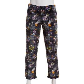 Mens Hip Hop Looney Tunes Plaid Silky Lounge Pajama Pants