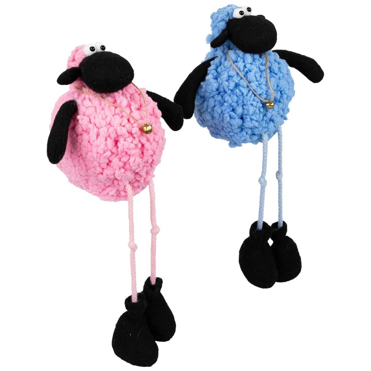 Northlight Seasonal Boy & Girl Plush Lamb Sitting Easter Figurine