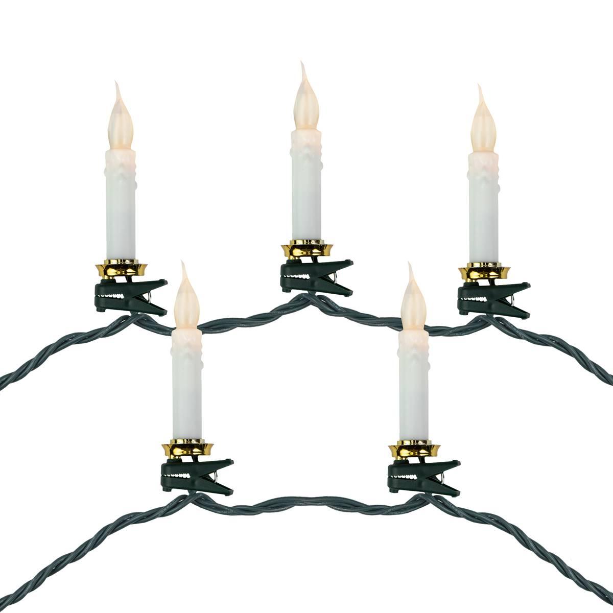 Northlight Seasonal 10ct. LED Clip-On Candle Christmas Lights