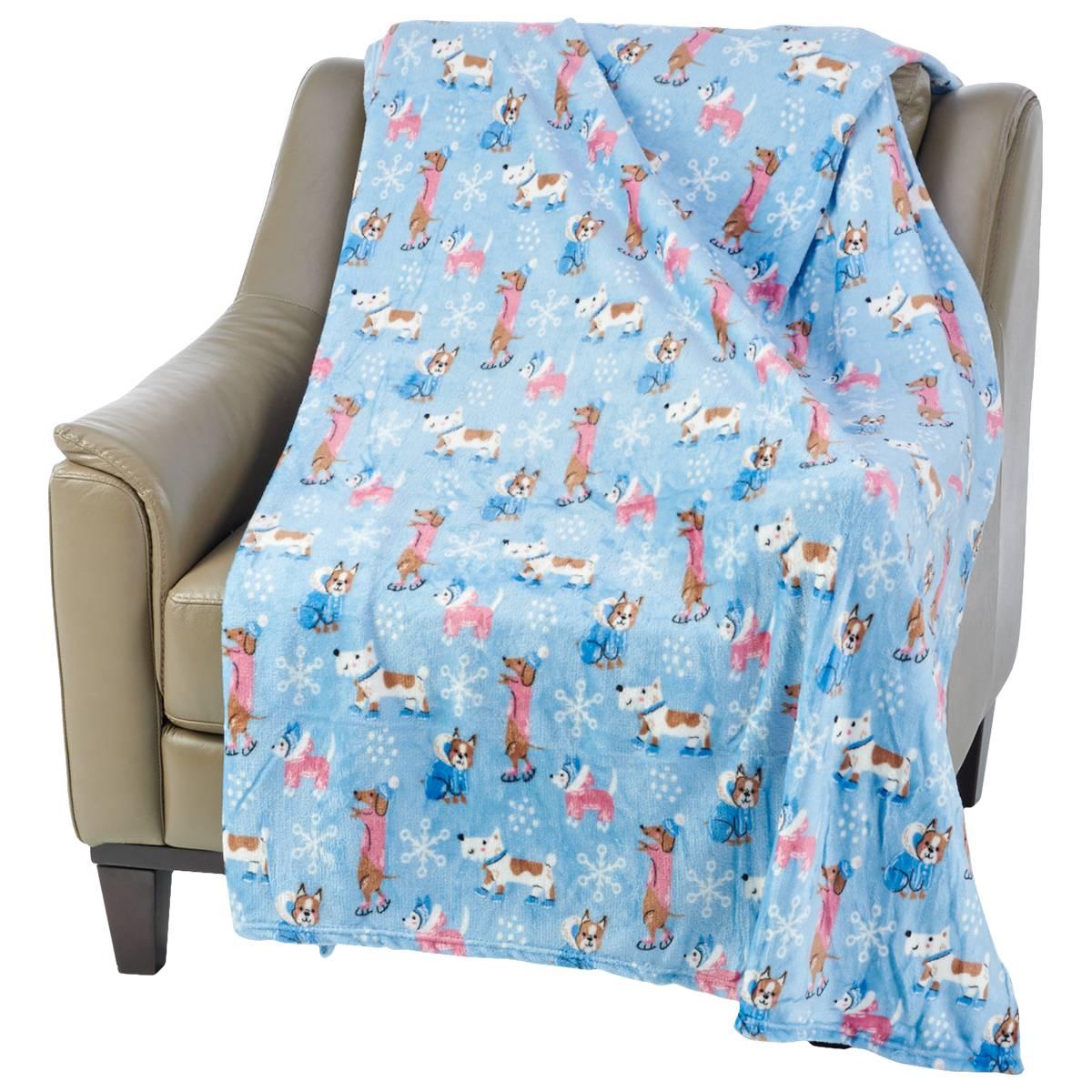Ashley Cooper™ Paws On Ice Plush Throw