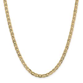 Mens Gold Classics™ 4.5mm. 14k Gold Concave Anchor Chain Bracelet