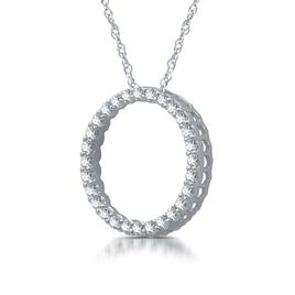 Nova Star® Sterling Silver 1/4ctw. Lab Grown Diamond Pendant