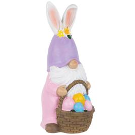Northlight Seasonal Easter Bunny Gnome with Egg Basket Figurine