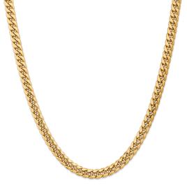 Gold Classics™ 7.3mm. Semi Solid Miami Cuban Bracelet