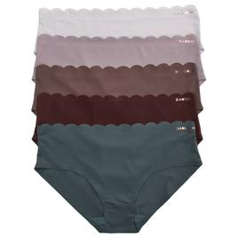 Womens Danskin 5pk. Microfiber Hipster Panties - DS7254-5PKBM