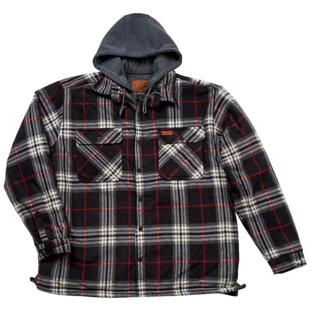 Mens Big & Tall Mountain Ridge Sherpa Lined Jacket - Red/Black