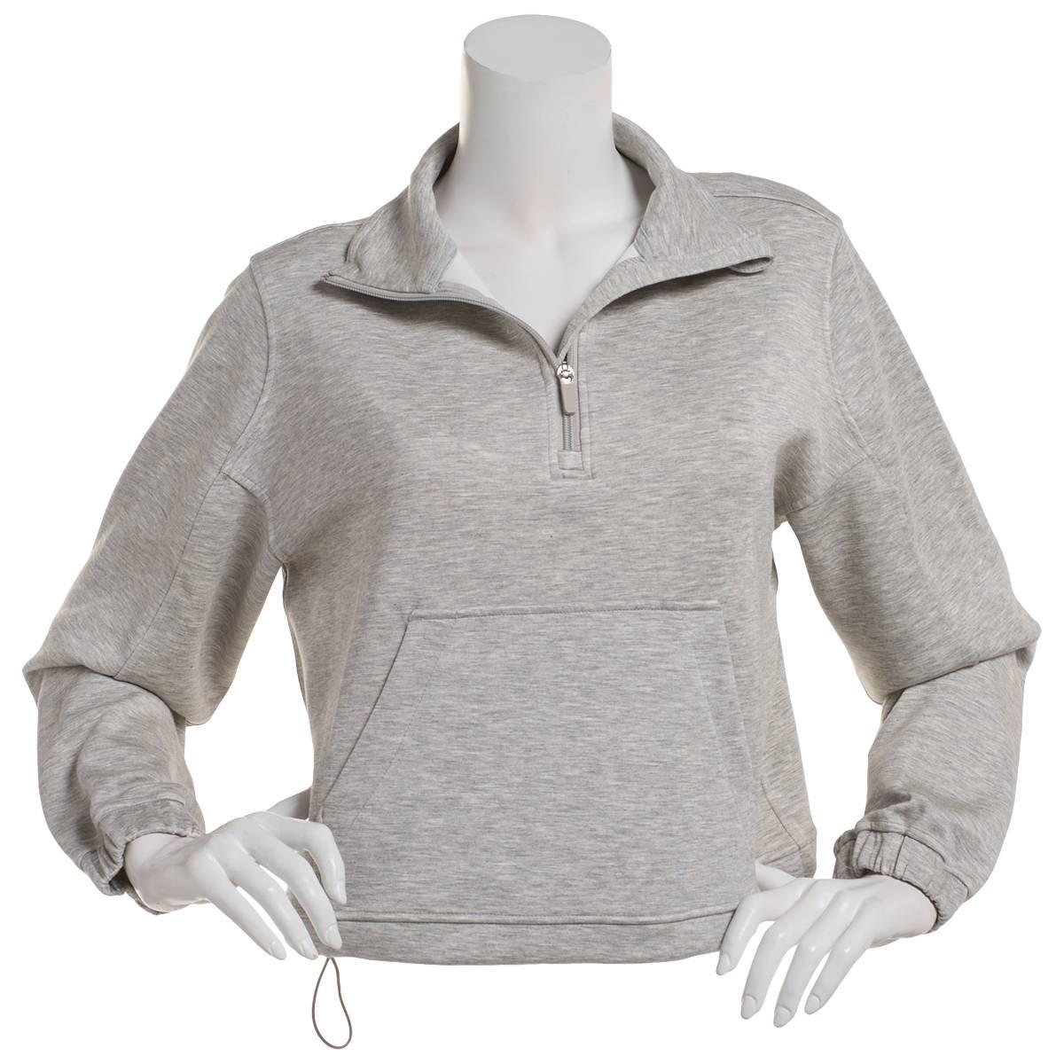 Juniors Love Tree Soft Air 1/4 Zip Banded Pullover Sweatshirt