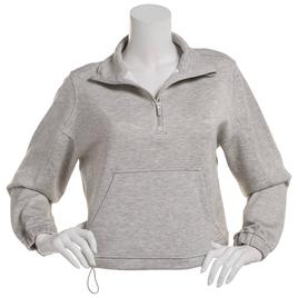 Juniors Love Tree Soft Air 1/4 Zip Banded Pullover Sweatshirt
