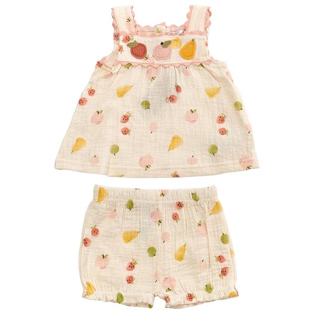 Baby Girl (NB-9M) Adley & Hudson® Fruit Top & Shorts Set