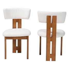 Baxton Studio Kyren Modern Cream Boucle Dining Chair