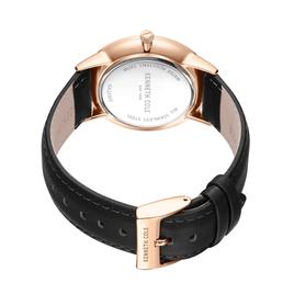 Mens Kenneth Cole® New York Black Band/Grey Watch-KCWGA2234303