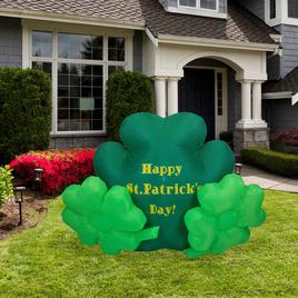 Northlight Seasonal 60" Inflatable Triple Shamrock Decoration