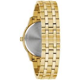 Mens Bulova Goldtone Diamond Dial Bracelet Watch - 97D123