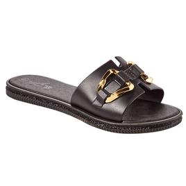 Womens Love 83 Buckle Band Jelly Slide Sandals