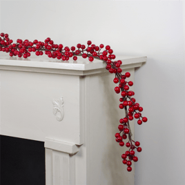 Northlight 5ft. Red Berries Artificial Twig Christmas Garland