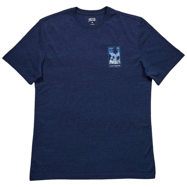 Mens IZOD® Easy Days Palms Short Sleeve Tee - Medieval Blue