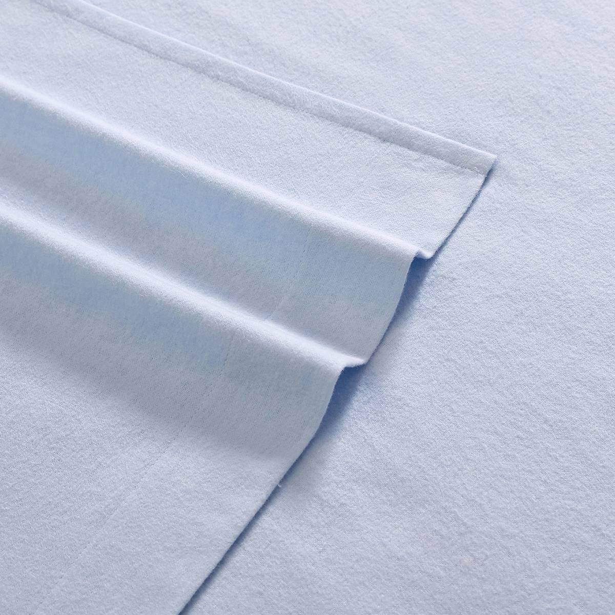 Laura Ashley Solid Cotton Flannel Sheet Set