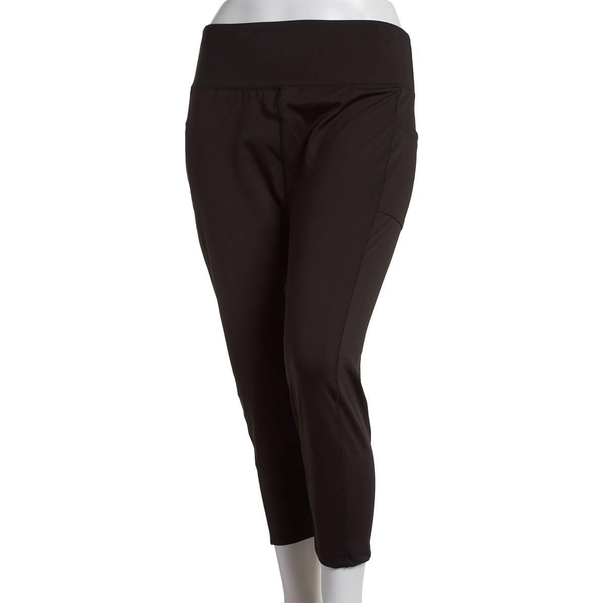 Plus Size Starting Point Soft Touch Solid Performance Capris