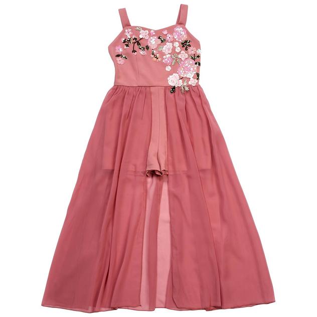 Girls (7-16) Speechless® Floral Sequin Sleeveless Walk Thru Dress