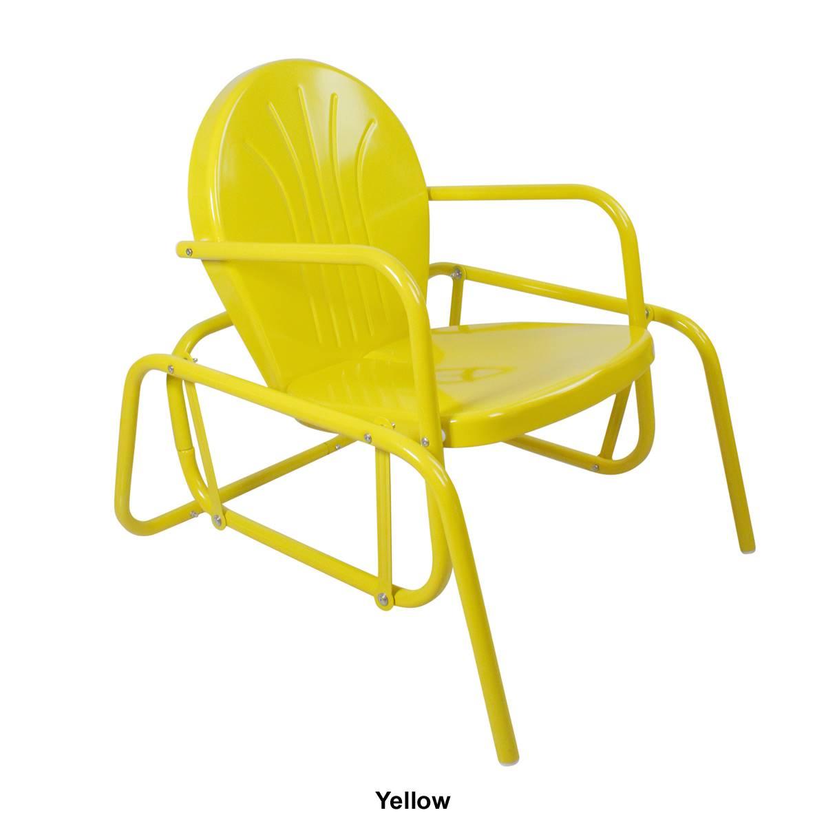 Northlight Seasonal Retro Metal Tulip Glider Patio Chair