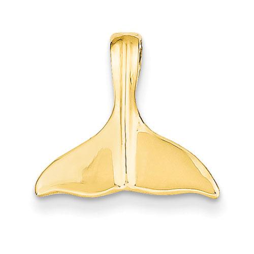 Gold Classics(tm) 14kt. 3-D Whale Tail Slide Charm