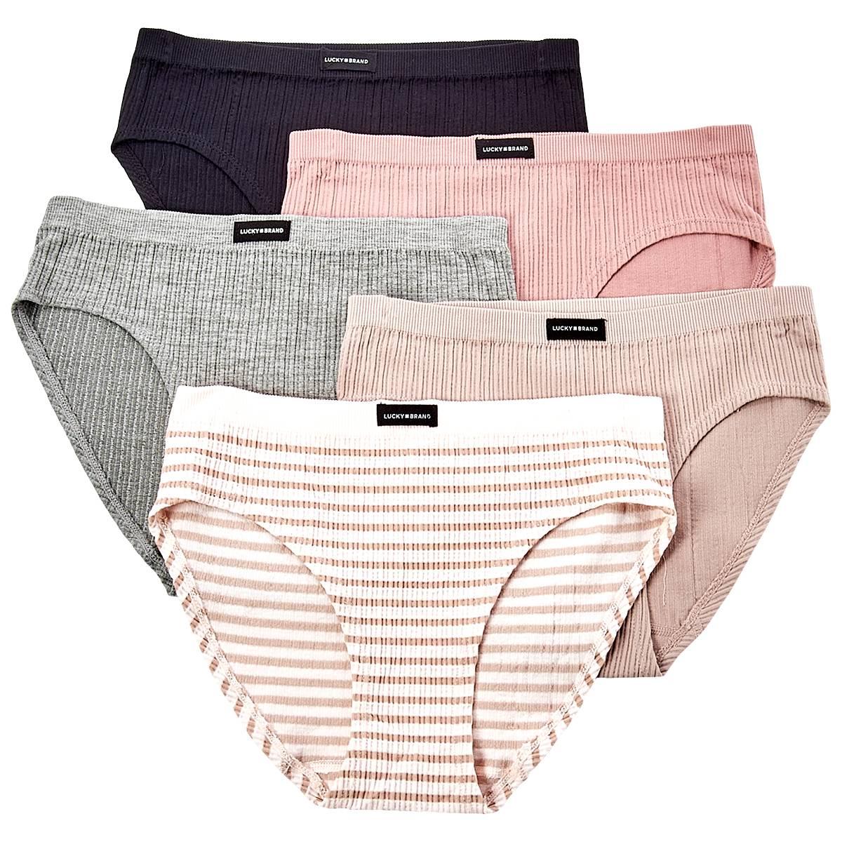 Womens Lucky Brand 5pk Seamless Hipsters - LVD47976BV