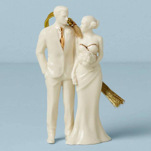 Lenox® 2025 Bride & Groom Ornament