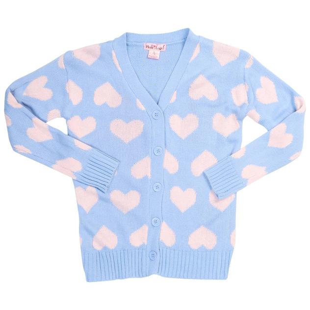 Girls (7-16) Pink Angel™ Heart Cardigan