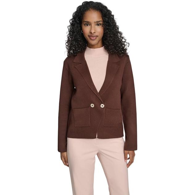 Womens Tommy Hilfiger Double Breasted Notch Lapel Blazer