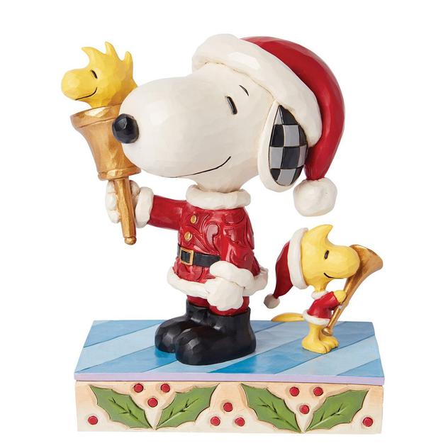 Enesco Snoopy & Woodstock Santa