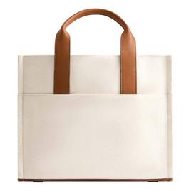 Tommy Bahama Solid Canvas Medium Tote w/ Leather Trim
