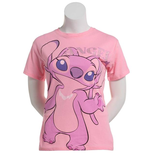Juniors Freeze Angel Rhinestone Boyfriend Graphic Tee