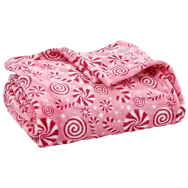 Ashley Cooper™ Pink Peppermint Plush Throw